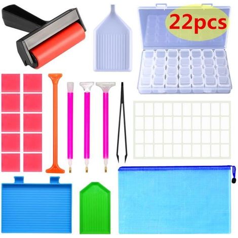 Accessoires de Diamond Painting - Diamond - 22 Pcs - Outils avancés - Mixte - Couleur variée (1/3)