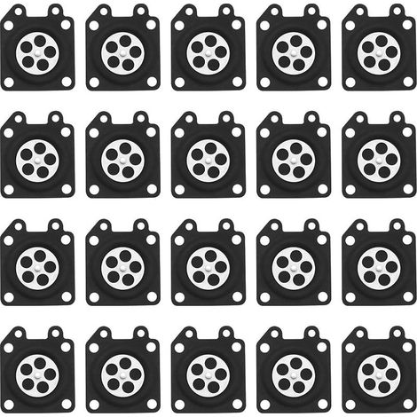 20 pièces tronçonneuse carburateur diaphragme joint 95-526-8, 95-526-9, 95-526 compatible avec les moteurs à carburateur Walbro WTA WA WT série (1/4)