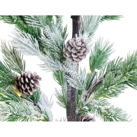 Sapin artificiel - - 70 cm - 24 LED - Neige artificielle - Intérieur (1/4)
