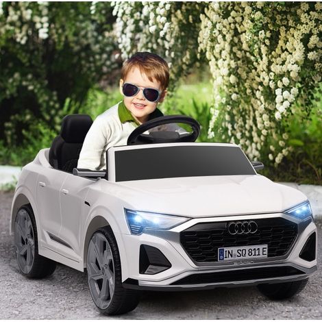 Voiture électrique enfant Audi Q8 etron blanche HAVRYA (1/3)
