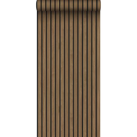 papier peint tasseaux de bois marron - Sanders & Sanders (1/5)