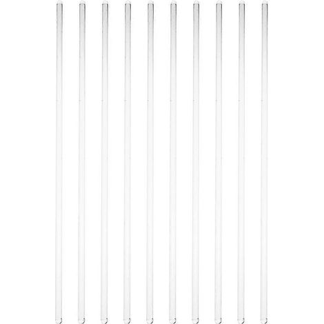 Lot de 10 bâtonnets mélangeurs pour café, cocktails et verres.-20x0.5cm-transparent