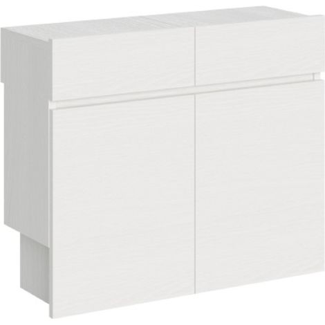Doppia Panca ELIA allungabile fino a 300 cm Bianco Frassino (1/3)