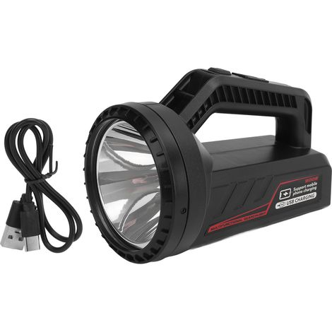 Lampe Camping LED Rechargeable - Projecteur d'Urgence Extérieur Puissant avec Batterie Lithium Intégrée et Veilleuse Latérale (1/5)