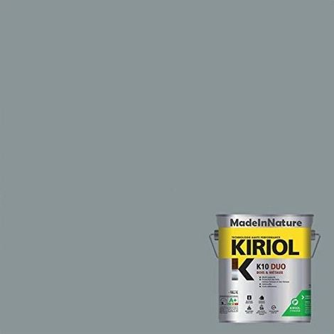 Peinture Métaux Antirouille, Sous couche et Finition, sur Fer, Acier, Galvanisé, même rouillés, très opacifiant - 0.75 litre - RAL 7001 gris argent. (1/4)
