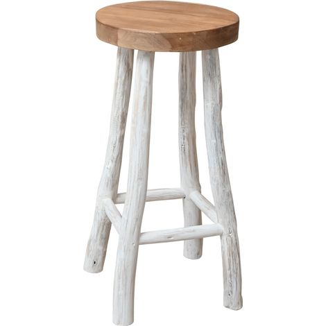 Barhocker Teak Massivholz