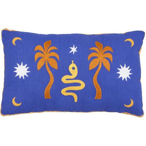 Cuscino libertad 30x50cm blu indaco - Atmosphera créateur d'intérieur