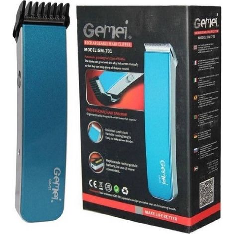 MaxTech - Tagliacapelli Rasoio Barba Uomo Ricaricabile Regola Capelli Trimmer Geemy Gm-701 - (1/5)