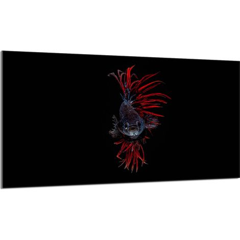 Placa protectora de vidrio para estufa 90x52 Pescado (1/5)