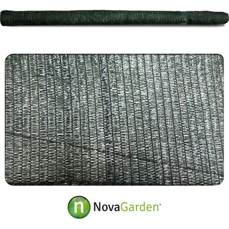 Mini rollo malla sombreo ocultaci贸n 70% verde oscura 3x4m (1/2)