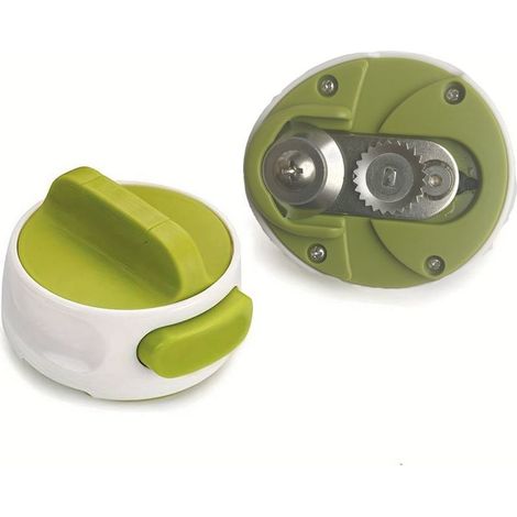 Ouvre-bote compact, ouvre-bote manuel avec prise automatique, plastique, vert, petit (1/5)
