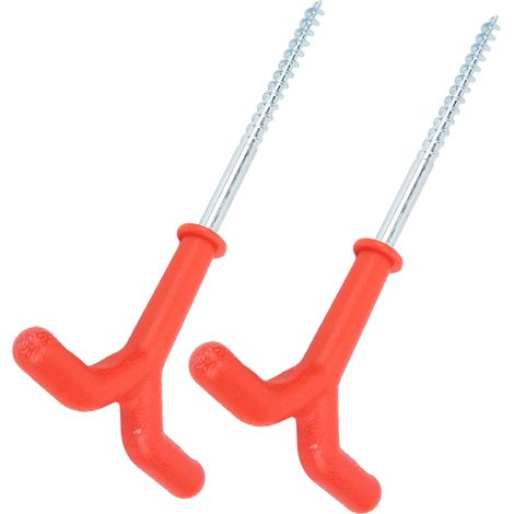 Set mit 2 Eisangelrutenhaltern, Eisbohrern, Zeltheringen für das Winterangeln, Outdoor-Angelzubehör (1/5)