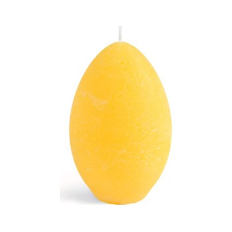 Pl Egg Kerze Rustikales Gelb 9 cm 9x6,4x6,4cm