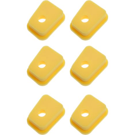 Lot de 6 filtres en mousse de rechange pour purificateur d'air de tondeuse à gazon. (1/5)