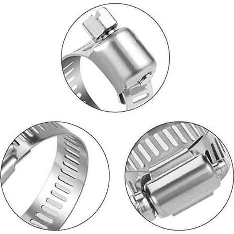 Tuyau d'évacuation inox 60cm + 2 colliers, Ø25mm, pour chauffage portable voiture/camion/bateau Corvina (1/5)