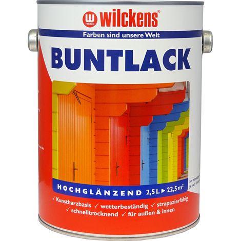 Wilckens Buntlack RAL9010 Reinweiß hochglänzend 2,5l 10991000080