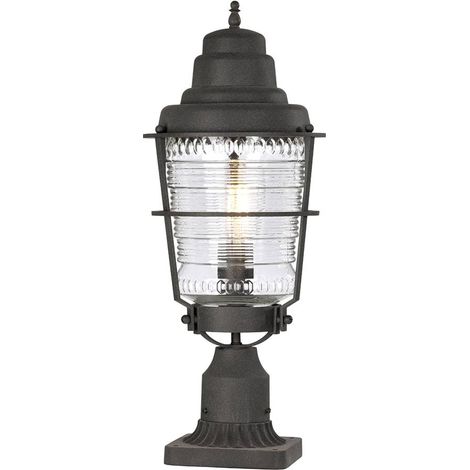 Chance Harbor Kichler Lanterna da esterno a 1 luce con piedistallo Zinco resistente alle intemperie IP44 (1/5)