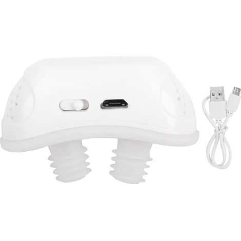 Dispositif Anti-Ronflement Électrique Intelligent - Accessoire de Soins de Santé pour un Sommeil Paisible - Blanc (1/5)