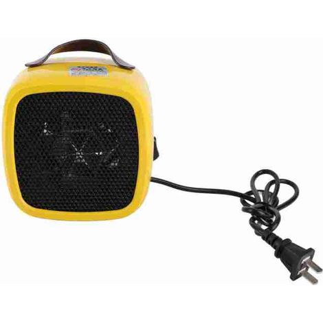 Mini calefactor eléctrico con ventilador y asa, ideal para el invierno en casa o en la oficina, que ofrece protección contra el sobrecalentamiento. (1/5)