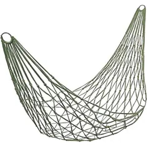 Hamac Filet, de Jardin pour Une Personne, Camping, léger pour intéri et extéri,Vert (1/5)