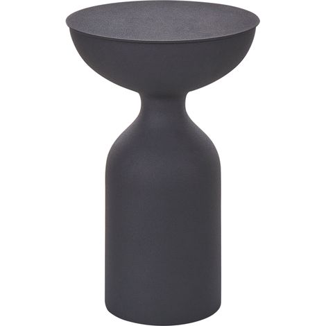 Mesa auxiliar de metal decorativa de hierro negro Cota