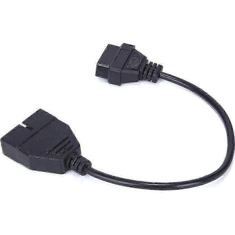 Adaptateur, câble de diagnostic, GM OBD1 12 broches vers OBD2 16 broches, adaptateur de connexion pour outil de diagnostic, câble de scanner (1 pièce, noir) (1/5)