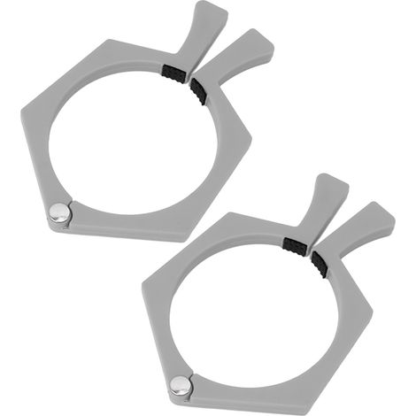 trombones à sublimation ABS antidérapants à face plate pour papier de 567 ml (20 oz), gris (1/5)