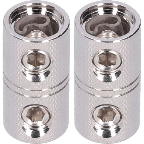 2 connecteurs de câble d'alimentation 0 gauge entrée sortie coupleur fil pour système audio auto (1/5)