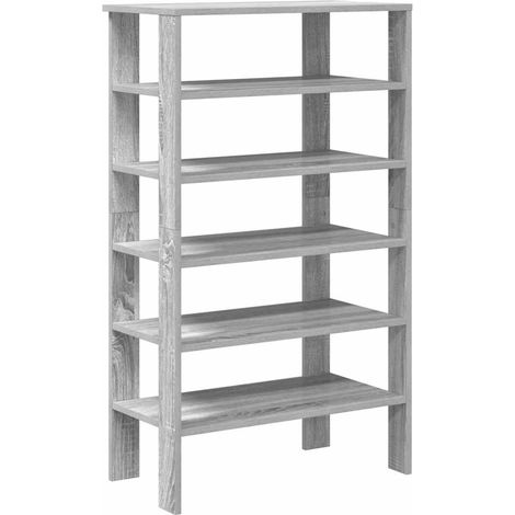 Maison Exclusive - Scarpiera Grigio Sonoma 61x32x105 cm in Truciolato