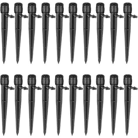 Irrigation Drippers, Automatic Micro Sprinklers Irrigation 360 Adjustable, Connector for 4mm/7mm Hose, for Garden, 20 Pieces (1/5)