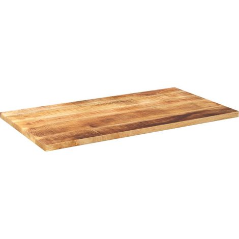 Dessus de table  Dessus de bureau  Plateau de table rectangulaire bois massif de manguier brut