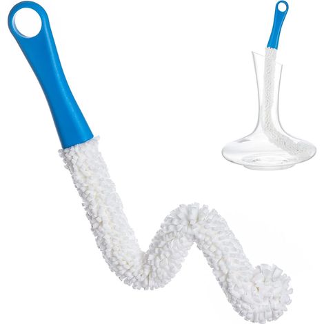 Brosses de nettoyage pour carafes, mousse douce pour bouteilles de vin en verre et carafes pour les zones difficiles d'accès-AquaForge (1/5)