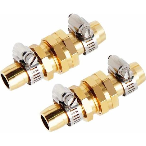 Raccord Tuyau d'Arrosage Connecteur de Réparation de Tuyau Femelle et Mâle aux Raccords de Tuyau 3/4" ou 5/8", 2 Ensemble, (1/5)