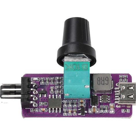 4-Pin-Lüfterdrehzahlregler mit USB-C-Eingang für PC-Modding und leisen Betrieb, mehrfarbig (Einsatz links) (1/5)
