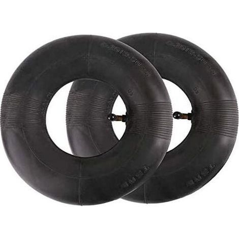 Lot de 2 chambres à air 410/350-6 Micro Tiller 4.10/3.50-6 Coude Pneumatique Machines de jardin pour chariots, chariots de transport, chariots de jardin, tondeuses à gazon (1/4)