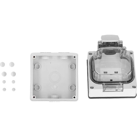 Prise extérieure étanche IP66 13A pour applications commerciales et de jardinage (1/2)