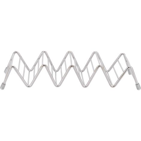 Taco-Halter aus Edelstahl 304, innovatives Pfannkuchenblech für Küche und Restaurant, 4/5-fach gelocht (1/5)