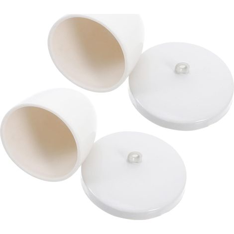 2pcs Creusets en Porcelaine avec Couvercle 70ml pour Laboratoire, Céramique Résistante Haute Température, pour Expériences et Enseignement (1/5)