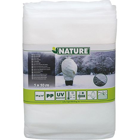Voile d'hivernage 24 g/m² 1 x 10 m - Nature (1/4)