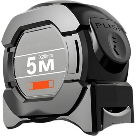 Mètre ruban en acier, ruban à mesurer fluorescent autobloquant 5 m 7,5 m, règle de boîte de haute précision résistante à l'usure (5 m) (1/5)