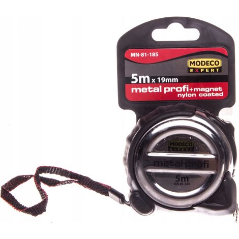 Mètre ruban Modeco mn-81-185 5 m magnétique résistant chocs (1/2)