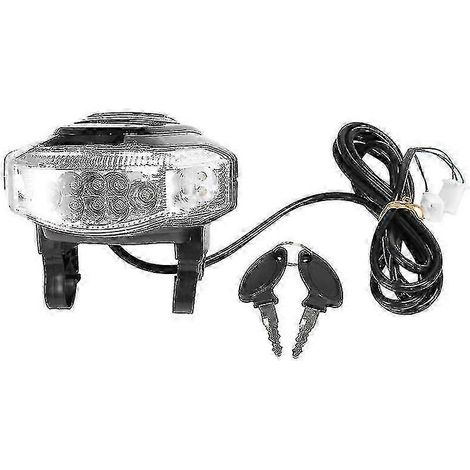 Phare lumineux 60 V avec écran LCD Angel Eyes, indicateur de vitesse, klaxon, projecteur et interrupteur à clé pour scooter électrique Citycoco (1/5)