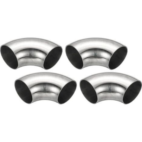 piezas de mandril de codo de 90 grados, acero de 60 mm de diámetro exterior para accesorios de tubería de escape, acero inoxidable 304, barandilla de escalera, HVAC - 42 mm (1/5)
