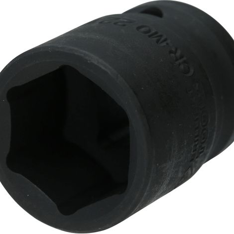 BRILLIANT TOOLS 1/2" Vaso de impacto hexagonal 22 mm corto - BT022646 (1/3)