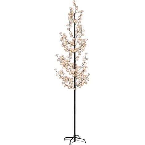 Arbre à fleurs de cerisier LED, 368 lumières LED blanc chaud, 300 cm de haut. (1/5)