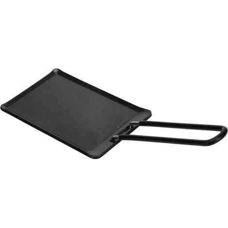 Poêle à griller carrée antiadhésive en fer pur pour barbecue extérieur camping cuisson uniforme durable facile à nettoyer (1/4)