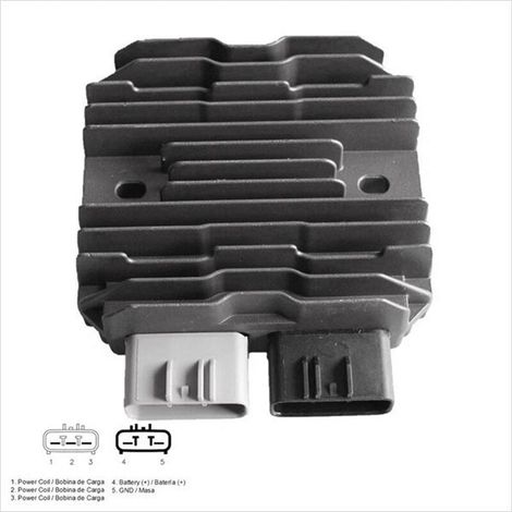 1. Color: Gray Material: Metal 5-pole regulated rectifier for John Deere MI