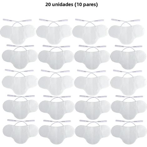(20 pièces) Patch en silicone EMS, électrode EMS auto-adhésive pour la nuque, dimensions 6,5 x 13 cm (1/5)
