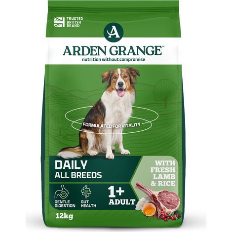 Croquettes hypoallergéniques à l'agneau Arden Grange pour chiens, 12 kg (1/5)