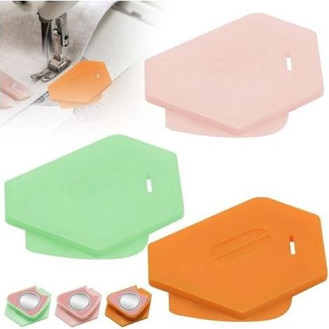 Lot de 3 guides de couture magnétiques amovibles pour machine à coudre, accessoires et accessoires de couture magnétiques polygonaux multifonctionnels,Sewing Guide Accessories